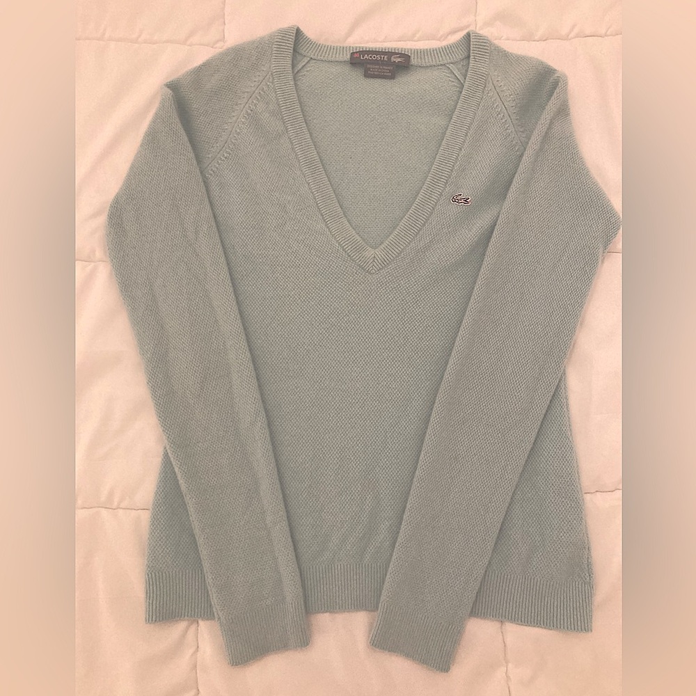 Lacoste cashmere v-neck sweater